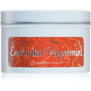 Milkhouse Candle Co. Christmas Enchanted Peppermint vonná svíčka v plechovce 141 g