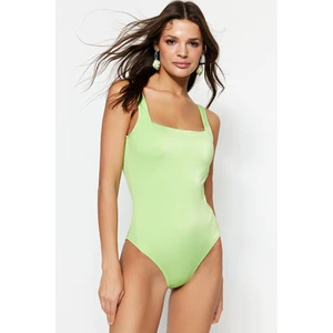 Trendyol Swimsuit - Green - Textured