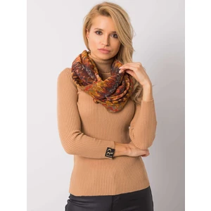 Brown patterned scarf