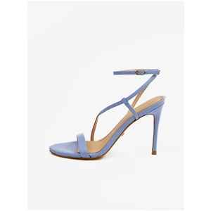 Light blue women's Leather High Heel Sandals Guess Kadera - Women