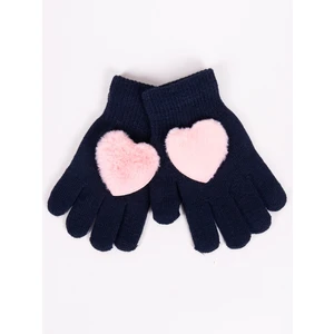 Yoclub Kids's Gloves RED-0069G-AA50-003 Navy Blue