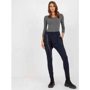 Women's loose sweatpants dark blue color