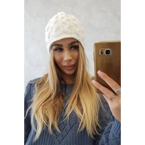 Beanie with fleece Teresa K285 white