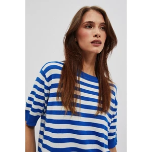 WOMEN'S SWEATER L-SW-4003 OFF WHITE_BLUE