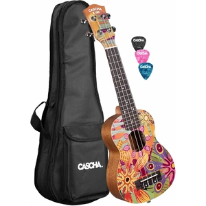 Cascha HH 2603 Art Series Szoprán ukulele Flowers