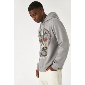 Koton Sweatshirt - Gray - Relaxed fit