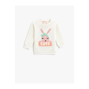 Koton Sweatshirt - Ecru - Relaxed fit