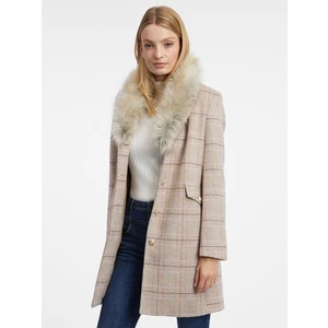 Orsay Women's beige coat with wool - Women