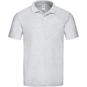 Light Grey Men's Polo Shirt Original Polo Friut of the Loom