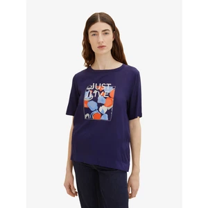 Dark blue women's T-shirt Tom Tailor - Women