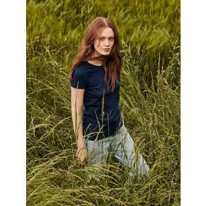 Navy blue Iconic women's t-shirt in combed cotton Fruit of the Loom