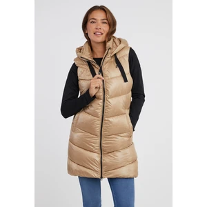 Beige women's quilted vest SAM 73 Nancy