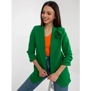 Green elegant jacket with flower OCH BELLA