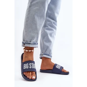 Classic Women's Big Star Navy Blue Flip-Flops