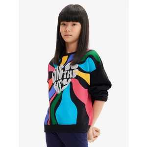 Black girly sweatshirt Desigual Ida - Girls