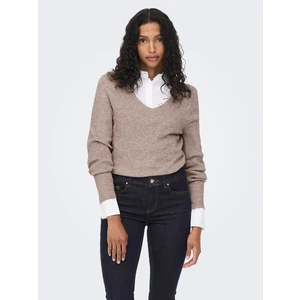 Beige women's sweater ONLY Atia - Women