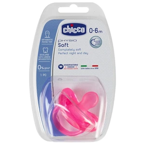 CHICCO Cumlík Physio Soft celosilikónový dievča (0-6 m)