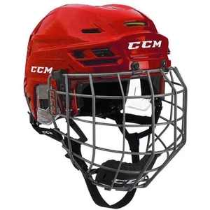 CCM Kask hokejowy Tacks 310 Combo SR Czerwony M