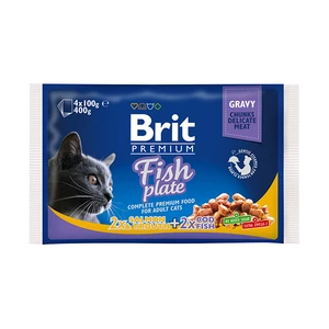 BRIT cat  vrecko  4x100g - Rybie menu