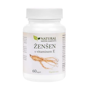 Natural Medicaments Ženšen + vitamín E 60 kapslí