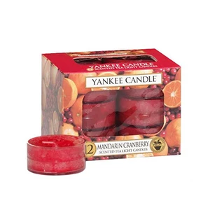 Yankee Candle Aromatické čajové sviečky Mandarin Cranberry 12 x 9,8 g