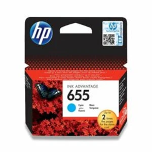 Cartridge HP No. 655, 600 stran - originální (CZ110AE) modrá Azurové inkoustové kazety HP 655 vytváří vysoce kvalitní marketingové materiály a fotogra