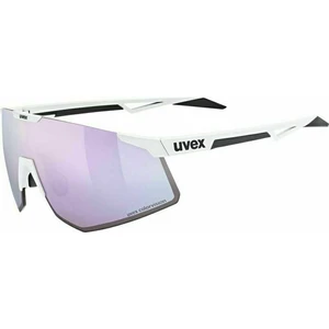 UVEX Pace Perform CV White Mat/Mirror Pink Fahrradbrille