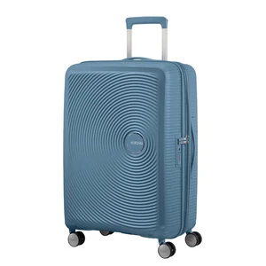 American Tourister Cestovní kufr Soundbox Spinner EXP 71,5/81 l - matná modrá