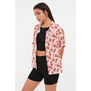 Trendyol Red Printed Shirt