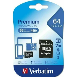 Verbatim SDXC 64GB micro Premium