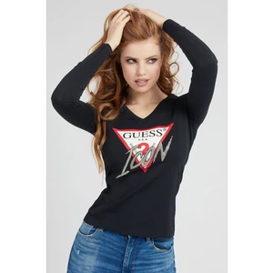 Guess Black T-Shirt Icon Logo T-shirt applications - Women