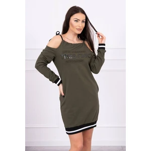 Dress Tres Chic khaki