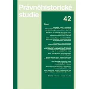 Právněhistorické studie 42 - Soukup Ladislav