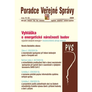 PVS č. 11-12/2020 Novela školského zákona, Vyhláška č. 264/2020 Sb. o energetické náročnosti budov