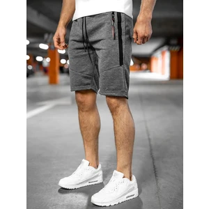 Pantaloni scurți de trening grafit bărbați Bolf JX137