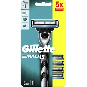 Gillette Holicí strojek Gillette Mach3 + 5 hlavic