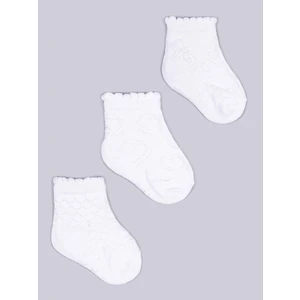 Yoclub Kids's Girls' Jacquard Socks 3-pack SKL-0006G-0100