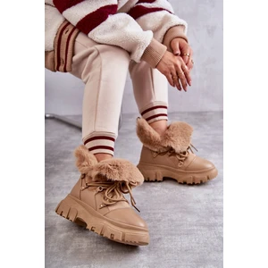 Warm Shoes Trappers Dark Beige Charles