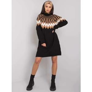 RUE PARIS Black knitted dress