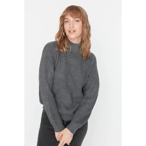 Trendyol Sweater - Gray - Regular fit