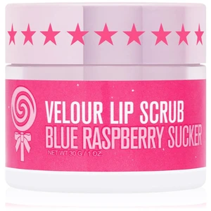 Jeffree Star Cosmetics Velour Lip Scrub cukrový peeling na pery Blue Raspberry Sucker 30 g