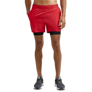 Men's Craft ADV Essence 2-in-1 Shorts - Red, S