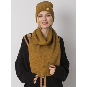 Mustard knitted set for winter RUE PARIS