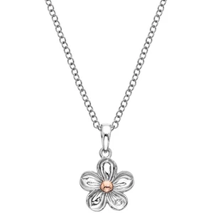 Hot Diamonds Stříbrný květinový náhrdelník Forget me not DP749