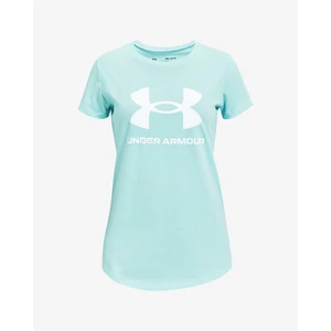 Dívčí triko Under Armour Live Sportstyle Graphic SS  Breeze  YL