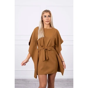 Dress batwings Oversize camel