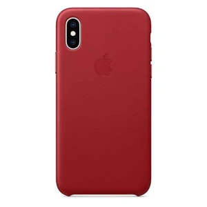 Apple iPhone XS Leather Case - (PRODUCT)RED