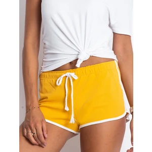 Dark yellow sweat shorts