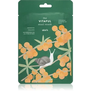 Skin79 Snail The Vitaful antioxidačná plátienková maska s extraktom zo slimáka 20 g