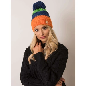 RUE PARIS Ladies´ navy blue and orange hat